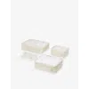Herschel Supply Co Moonbeam Tonal Kyoto Packing Cubes Set Of Four In Silver