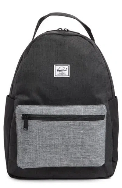 Herschel Supply Co . Nova Medium Backpack In Black Crosshatch/raven