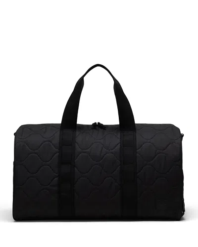 Herschel Supply Co Novel Quilted Capsule Duffle Bag In Black