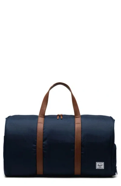 Herschel Supply Co . Novel Recycled Nylon Duffle Bag In Blue