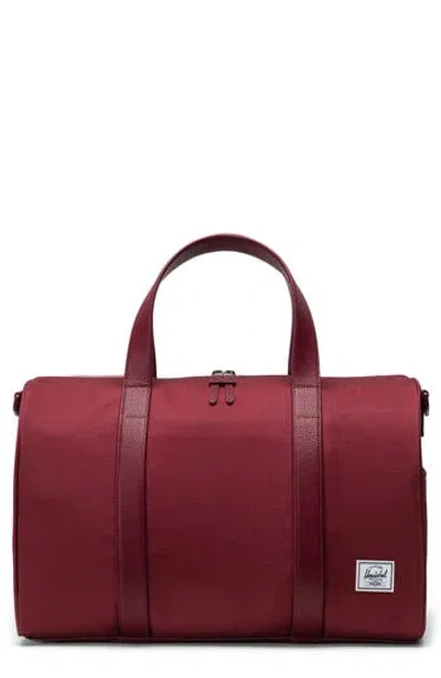 Herschel Supply Co . Novel Water Resistant Recycled Polyester Carry-on Duffle Bag In Red