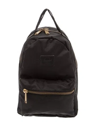 Pre-owned Herschel Supply Co Nylon Backpack In Black