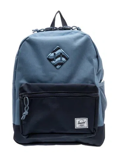 Pre-owned Herschel Supply Co Nylon Backpack In Blue