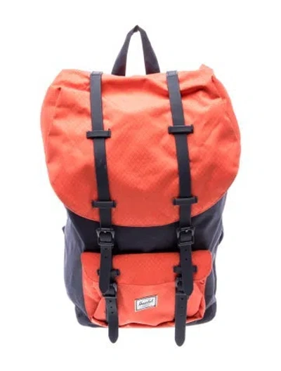Pre-owned Herschel Supply Co Nylon Backpack In Blue