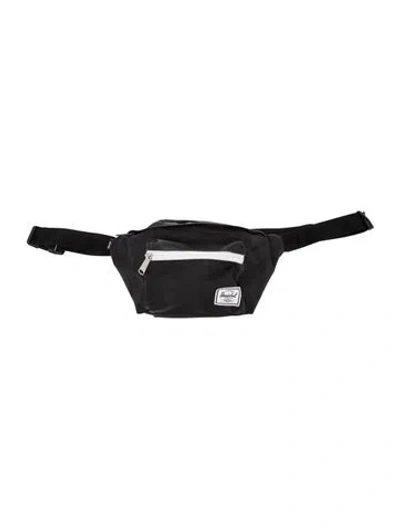 Pre-owned Herschel Supply Co Nylon Belt Bag In Black