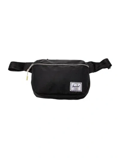 Pre-owned Herschel Supply Co Nylon Belt Bag In Black