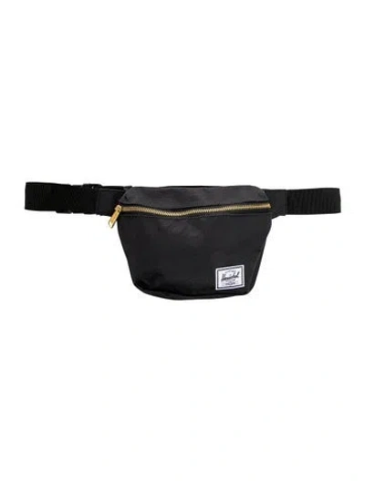 Pre-owned Herschel Supply Co Nylon Belt Bag In Black