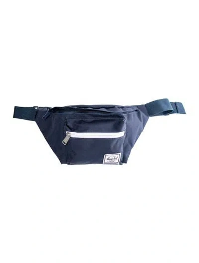 Pre-owned Herschel Supply Co Nylon Belt Bag In Blue
