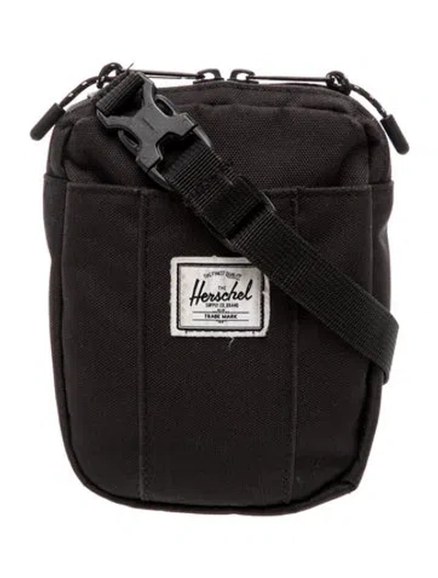 Pre-owned Herschel Supply Co Nylon Bucket Bag In Black