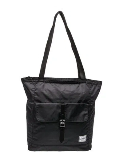 Pre-owned Herschel Supply Co Nylon Messenger Bag In Black