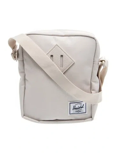 Pre-owned Herschel Supply Co Nylon Messenger Bag In White