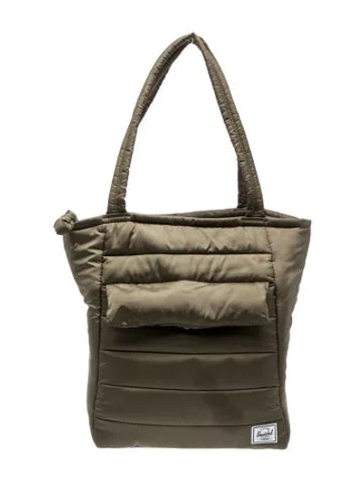 Pre-owned Herschel Supply Co Nylon Tote In Green