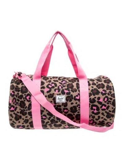 Pre-owned Herschel Supply Co Nylon Weekender Bag W/ Tags In Pink