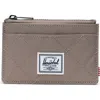 Herschel Supply Co . Oscar Rfid Recycled Polyester Card Case In Brown