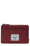 Herschel Supply Co . Oscar Rfid Recycled Polyester Card Case In Red