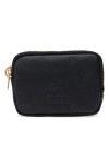 Herschel Supply Co . Oxford Faux Leather Zip Pouch In Black