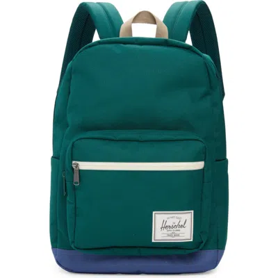 Herschel Supply Co . Pop Quiz Backpack In Rainforest/ Gray Blue
