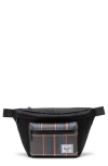 Herschel Supply Co . Pop Quiz Belt Bag In Black Winter Plaid