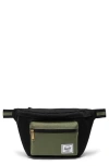 Herschel Supply Co . Pop Quiz Belt Bag In Black/four Leaf Clover