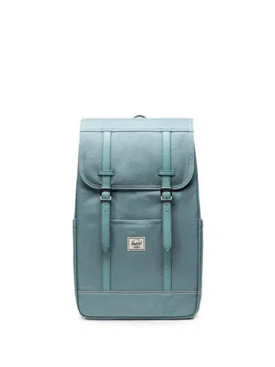 Herschel Supply Co Retreat Logo-patch Backpack In Blue