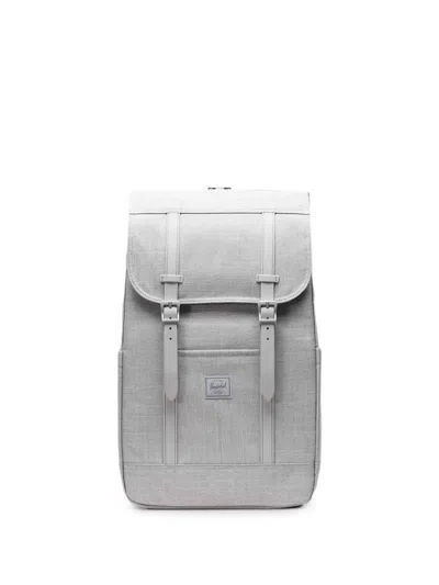 Herschel Supply Co Retreat Logo-patch Backpack In Gray