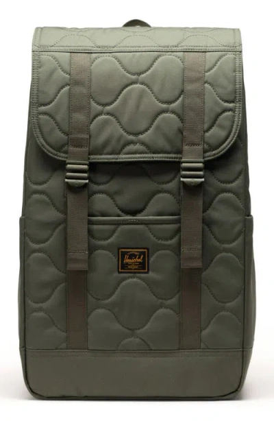 Herschel Supply Co . Retreat Quilted Backpack In Black