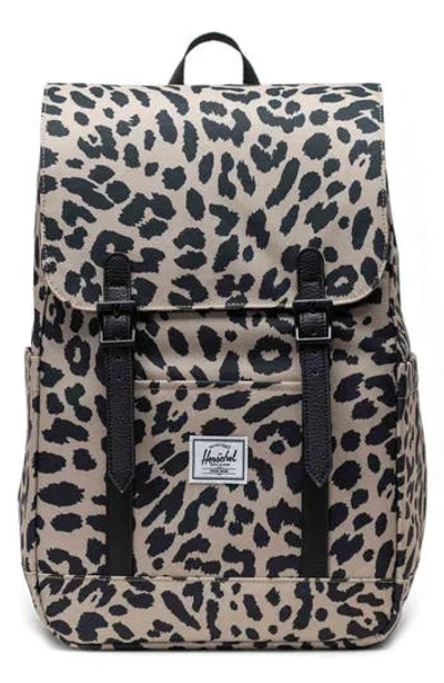 Herschel Supply Co . Retreat Recycled Polyester Small Backpack In Animal Print
