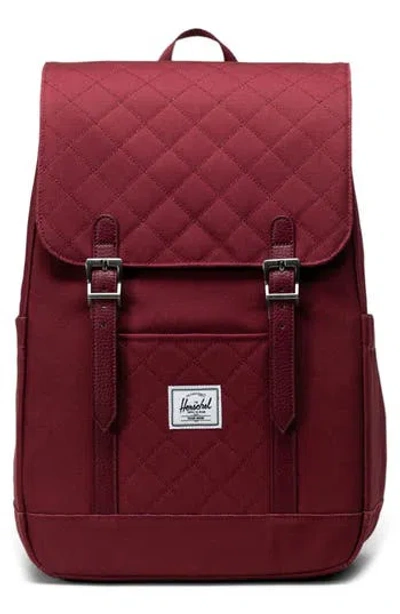 Herschel Supply Co . Retreat Recycled Polyester Small Backpack In Red