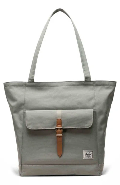 Herschel Supply Co . Retreat Recycled Polyester Tote In Seagrass/white Stitch