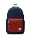 Herschel Supply Co Settlement Backpack In Black Iris/red Ochre
