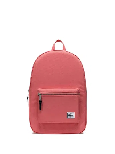 Herschel Supply Co Settlement Logo-patch Backpack In Pink