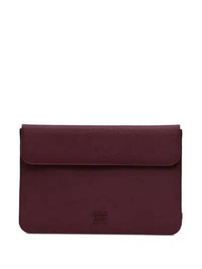 Herschel Supply Co Spokane Flap-pocket Laptop Bag In Burgundy