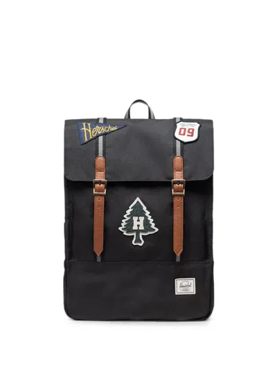 Herschel Supply Co Survey Patch-detail 20l Backpack In Black