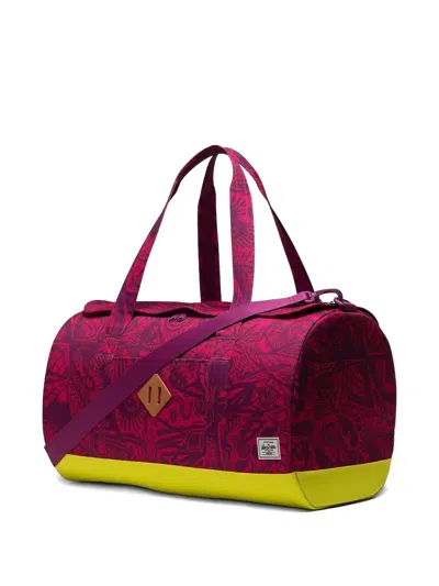 Herschel Supply Co Thomas Campbell Print Holdall In Pink