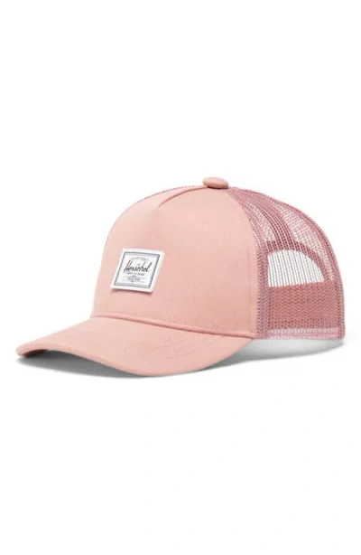 Herschel Supply Co Kids' . Whaler Mesh Trucker Hat In Ash Rose