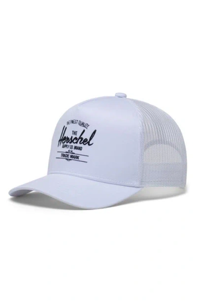 Herschel Supply Co Whaler Mesh Trucker Hat In White