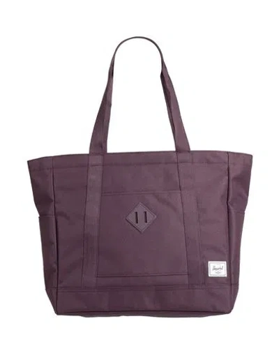 Herschel Supply Co . Woman Shoulder Bag Dark Purple Size - Recycled Pet, Tpe - Thermoplastic Elastome