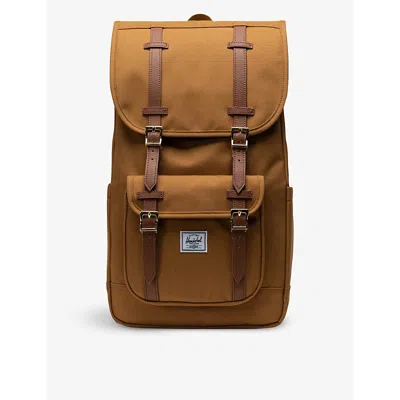 Herschel Supply Co Womens Bronze Brown Little America Recycled-polyester Backpack