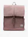Herschel Supply Co Womens Ash Rose City Recycled-polyester Backpack In Ash Rose