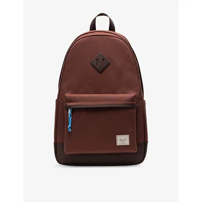 HERSCHEL SUPPLY CO WOMENS BITTER CHOCOLATE HERITAGE WOVEN BACKPACK 24L