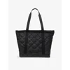 Herschel Supply Co Womens Black Heritage Quilted Tote 24.5l In Black