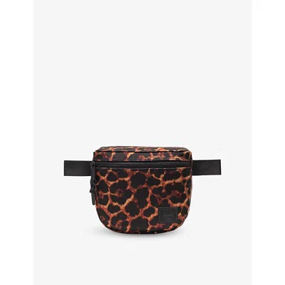 Herschel Supply Co Womens Digi Leopard Settlement Animal Woven Hip Pack In Multi