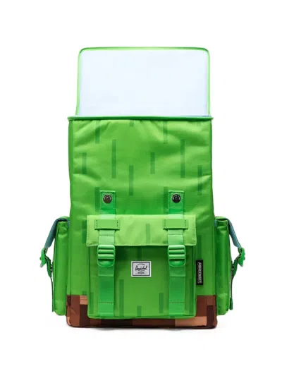 Herschel Supply Co X Minecraft Cube Little America Backpack In Green