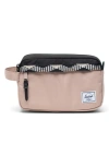 Herschel Supply Co Chapter Dopp Kit In Light Taupe/ Black
