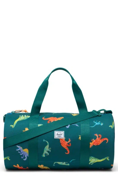Herschel Supply Co . Kids' Classic Duffle Bag In Aventurine Watercolour Dinos