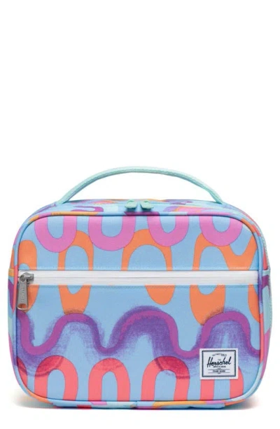 Herschel Supply Co . Kids' Pop Quiz Recycled Polyester Lunchbox In Squiggle