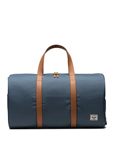 Herschel Supply Co Novel Duffle Bag In Blue Mirage/white Stitch