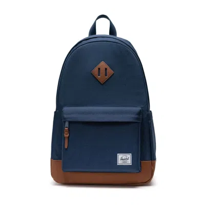 Herschel Unisex Heritage Backpack In Navy/tan