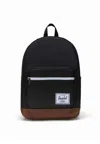 Herschel Unisex Pop Quiz Backpack Black/tan Backpack In Black/tan