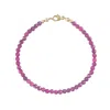 Herself Collections Women's Gold / Red Ruby Bracelet